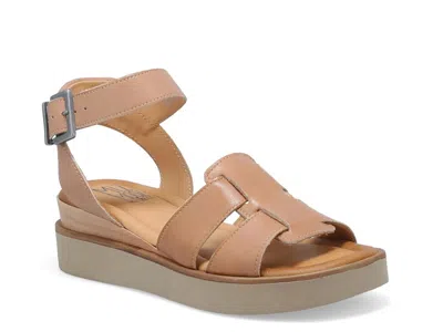 Miz Mooz Shaelan Wedge Sandal In Brown