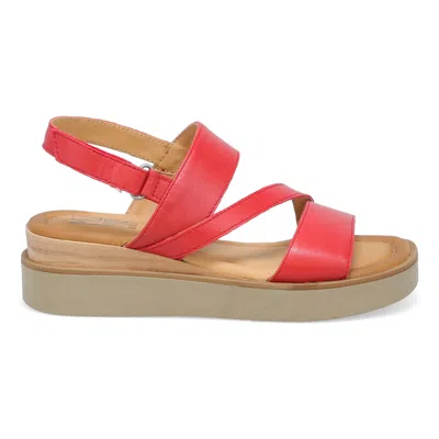 Miz Mooz Shorey Platform Sandal In Red