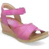 Miz Mooz Sofie Wedge Sandal In Fuchsia