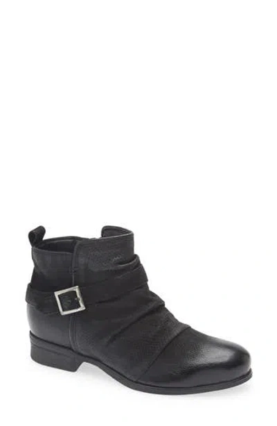 Miz Mooz Suzy Scrunch Leather Boot In Black