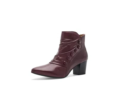 Miz Mooz Victor Women's Boots Wine: Eu 40 (us Women's 9-9.5) B - Medium, Leather In Burgundy