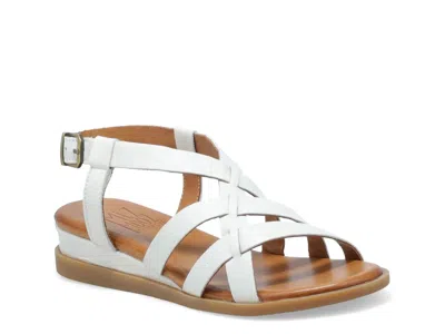 Miz Mooz Walkerr Wedge Sandal In White