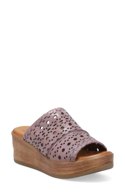 Miz Mooz Wesley Platform Wedge Slide Sandal In Pink