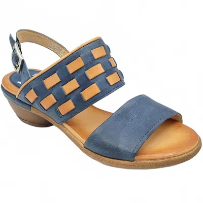 Miz Mooz Women Constance Heel Sandal In River In Blue