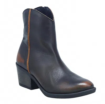 Miz Mooz Women's Duarte Boots In Toffee Brush Off In Blue