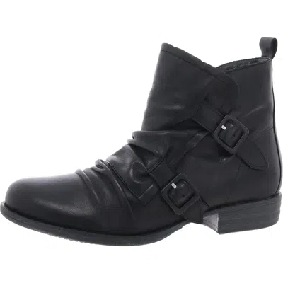 Miz Mooz Womens Slouchy Leather Ankle Boots In Black
