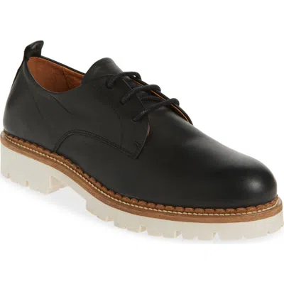 Miz Mooz Wren Derby In Black Vintage Oil
