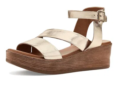 Miz Mooz Wynter Wedge Sandals In Gold