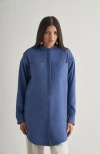 Mizalle Epaulette Tunic In Purple