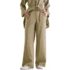 Mizalle Light Weight Elastic Trousers In Green