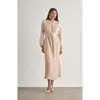Mizalle Maxi Dress In Neutral
