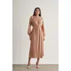Mizalle Maxi Dress In Nude
