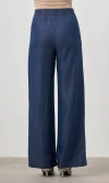 Mizalle Wide Leg Denim Pants In Indigo