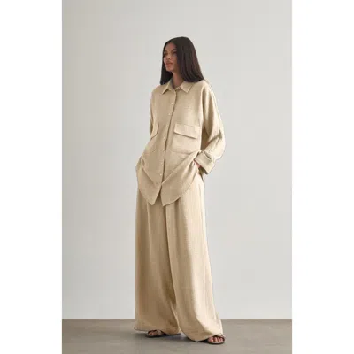 Mizalle Wide-leg Pants In Neutral