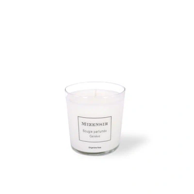 Mizensir Gingembre Rose Scented Candle In White