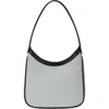 Miztique Canvas Woven Shoulder Bag In Black