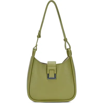 Miztique D-ring Buckle Hobo Shoulder Bag In Moss