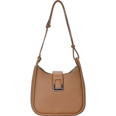 Miztique D-ring Buckle Hobo Shoulder Bag In Tan