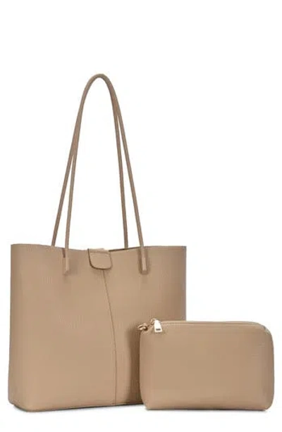 Miztique Front Seam Tote In White