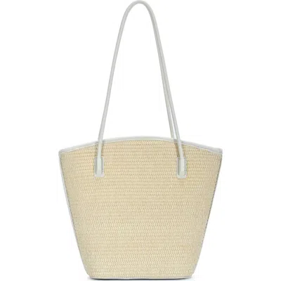 Miztique Raffia Tote Bag In Brown