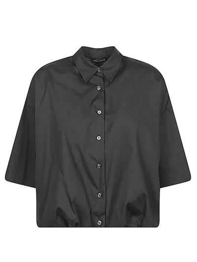 Mizuiro Cotton Shirt In Black