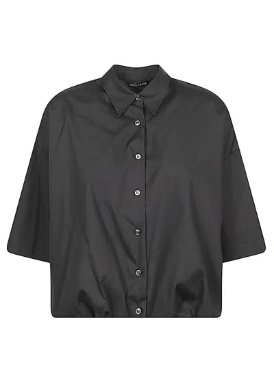Mizuiro Cotton Shirt In Black