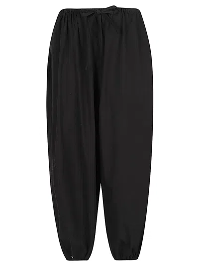 Mizuiro Cotton Trousers In Black