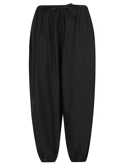 Mizuiro Cotton Trousers In Black