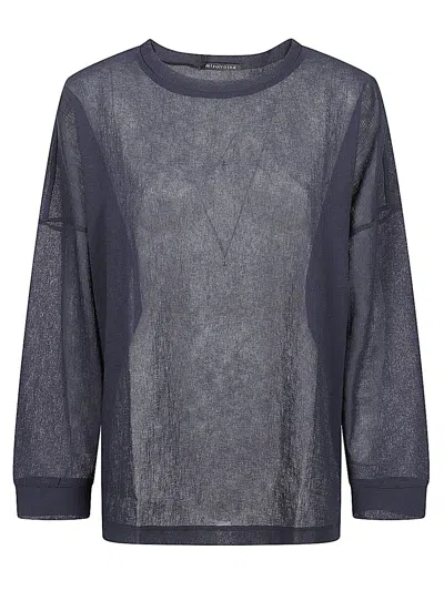 Mizuiro Crewneck Sweater In Blue