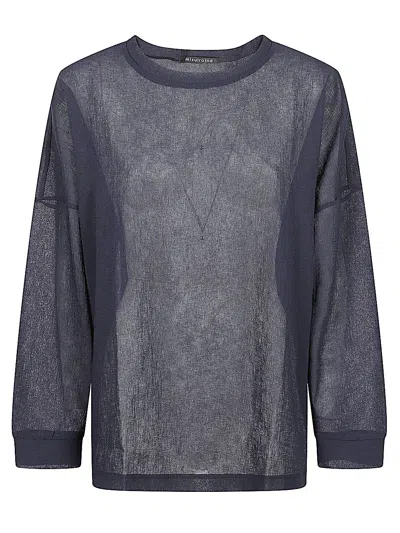 Mizuiro Crewneck Sweater In Blue