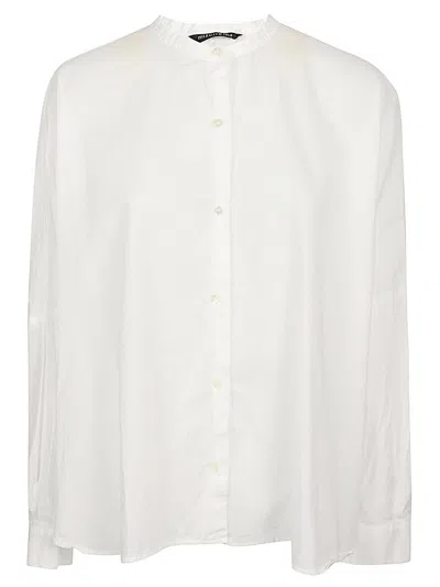 Mizuiro Embroidered Cotton Shirt In White