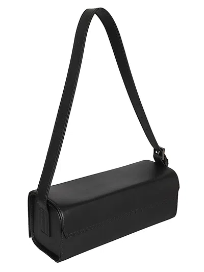Mizuiro Leather Shoulder Bag In Black