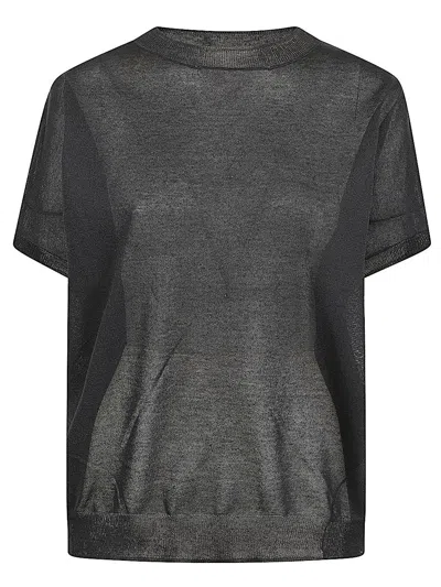 Mizuiro Linen Blend Sweater In Black