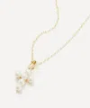 Mizuki 14ct Gold Sea Of Beauty Cross Pearl Pendant Necklace In Gold