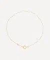 Mizuki 14ct Gold Sea Of Beauty Floating Pearl Chain Bracelet In Gold