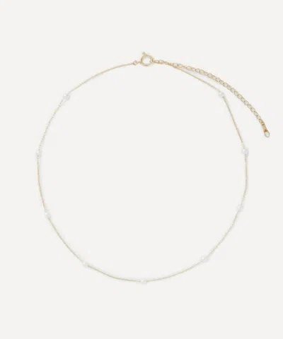 Mizuki 14ct Gold Sea Of Beauty Pearl Chain Choker Necklace
