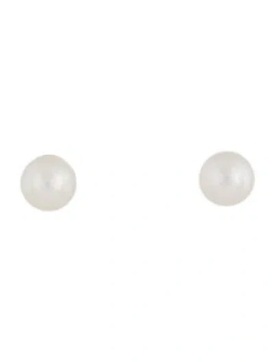 Pre-owned Mizuki 14k Pearl Sea Of Beauty Stud Earrings In Multi