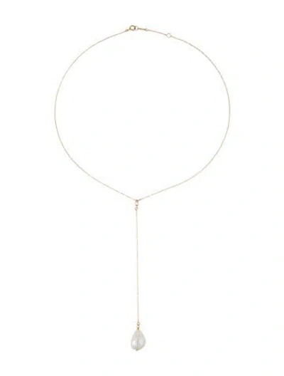 Pre-owned Mizuki 14k Sea Of Beauty Pearl & Diamond Necklace, 16" In Multi