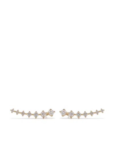 Mizuki 14kt Gold Diamond Earrings In ゴールドトーン