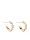 Mizuki 14kt Yellow Gold Diamond Hoop Earrings In Gold
