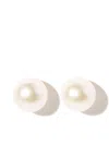Mizuki 14k Yellow Gold Pearl Stud Earrings In 金色