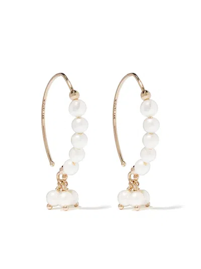 Mizuki 14kt Yellow Gold Sea Of Beauty Hook Pearl Earrings