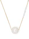 Mizuki 14k Yellow Gold Sea Of Beauty Pearl And Diamond Necklace In Gold