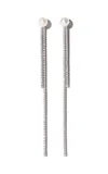 Mizuki 18k White Gold Pearl And Diamond Earrings