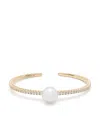 Mizuki 18kt Yellow Gold South Sea Pearl And Diamond Cuff Bracelet In Gold