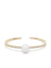 Mizuki 18kt Yellow Gold South Sea Pearl And Diamond Cuff Bracelet In Gold