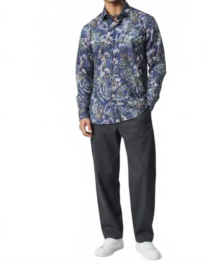 Mizumi Couture Slim Fit Casual Long Sleeve Shirt In Multi