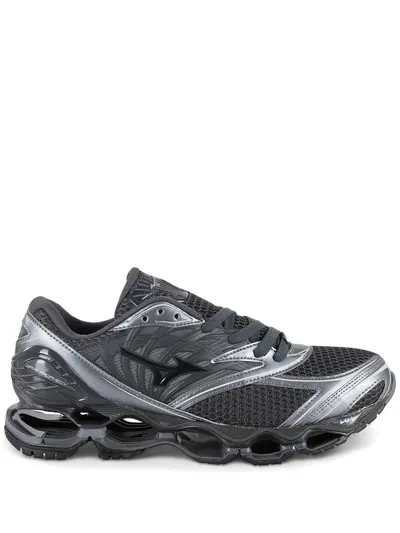 Mizuno 1906 Shoe Wave Prophecy Ls Shoes In Black Sand+black+gray
