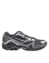 Mizuno 1906 Synthetic Fabric And Leather Running Sneakers In Black