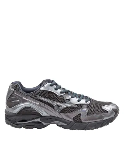 Mizuno 1906 Synthetic Fabric And Leather Running Sneakers In Black